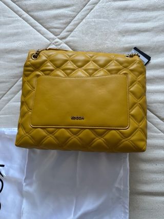 Borsa Kocca Gialla Trapuntata