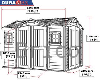 Caseta PVC Apex Pro Plus 249x326x234 cm - Duramax