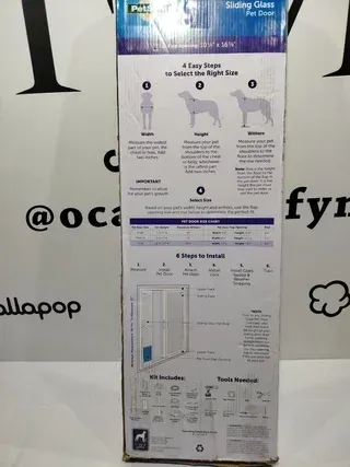 Porta scorrevole in vetro L per animali domestici PetSafe