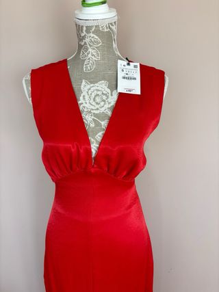 Vestido Rojo  S zara