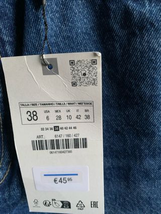 Vaqueros Zara Anchos con Cinturón Cadena