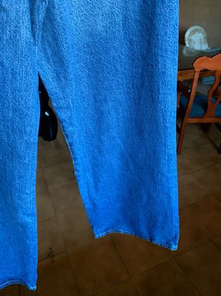 Vaqueros Zara Anchos con Cinturón Cadena