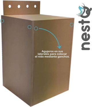 Nido para Aves NestQ 30cm Cotorras Ninfas