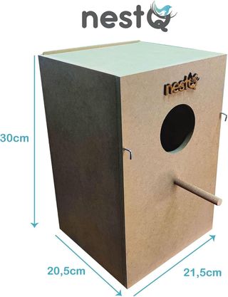 Nido para Aves NestQ 30cm Cotorras Ninfas
