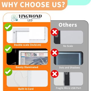 Tavoletta Luminosa A3 YINGWOND con staffa