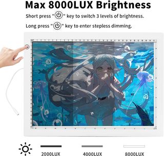 Tavoletta Luminosa A3 YINGWOND con staffa