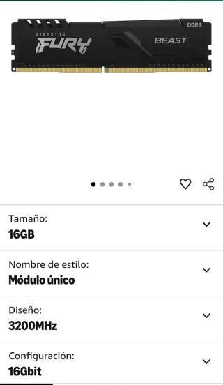 Kingston FURY DDR4 16GB 3200MHz