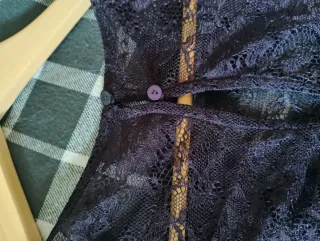 Vestido Mango Morado Talla M