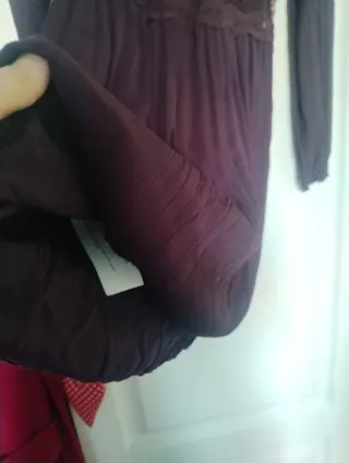 Vestido Mango Morado Talla M