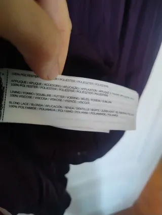 Vestido Mango Morado Talla M