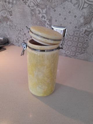 Barattolo ceramica con coperchio