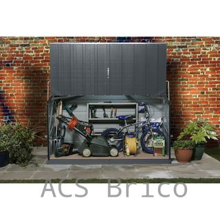 Baúl Arcón Metálico Antracita - 138x89x113 cm - Trimetals