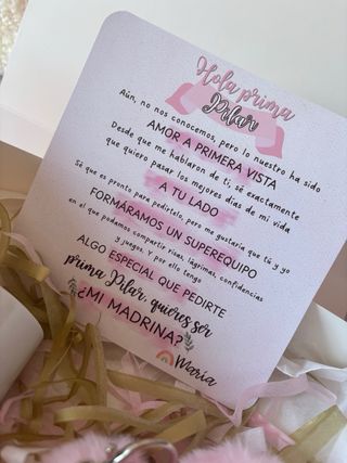 Caja regalo ¿Quieres ser mi Madrina?