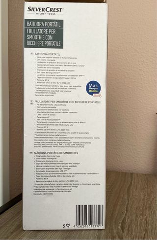 Batidora Portátil Silvercrest Smoothie + REGALO