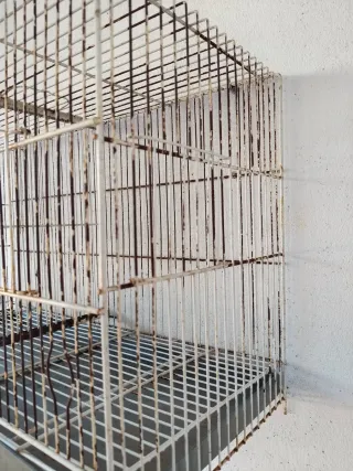 Jaula doble para pájaros