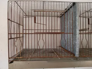 Jaula doble para pájaros