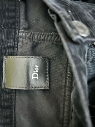 Pantalón Dior pana hombre negro