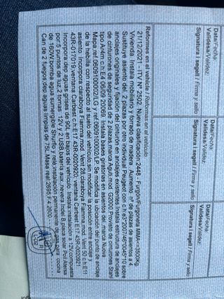 Peugeot Camper autosuficient