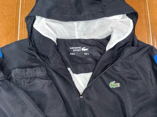 Chándal Lacoste Negro y Azul Talla L