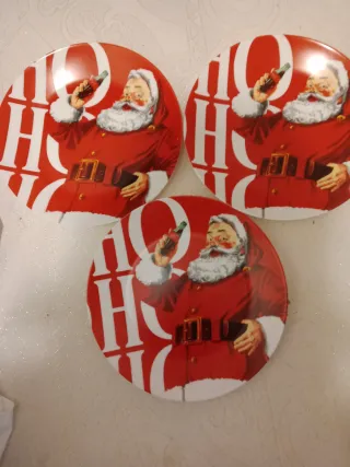 3 Piatti Coca Cola Babbo Natale Natale