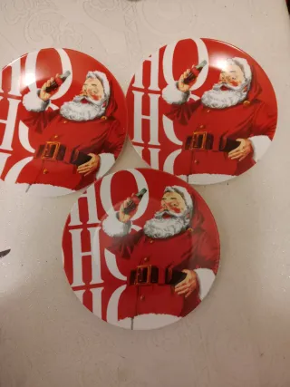 3 Piatti Coca Cola Babbo Natale Natale