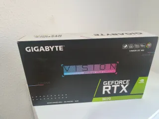 Tarjeta Gráfica Gigabyte RTX 3070 Vision Blanca
