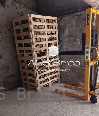 Transpaleta Apilador Elevador de Palets Manual Nylon 1000 Kg - 1600 mm - 65342 - Mader