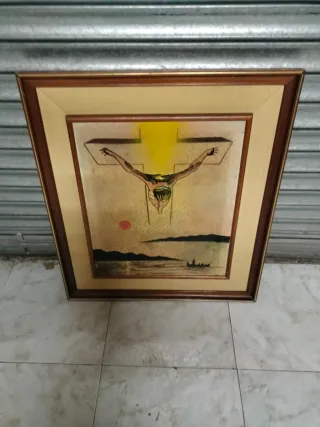 Cuadro pintado Jesús en la cruz
