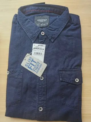Camisa Springfield Azul Talla XXL