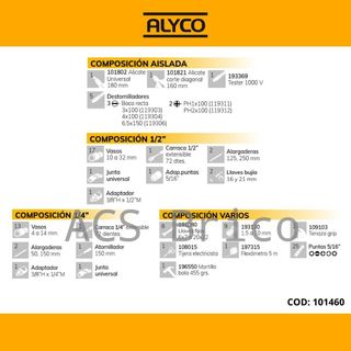Maletín Herramientas 98 Piezas Alyco 101460