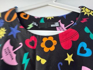 Vestido Love Moschino estampado multicolor