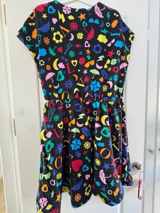 Vestido Love Moschino estampado multicolor