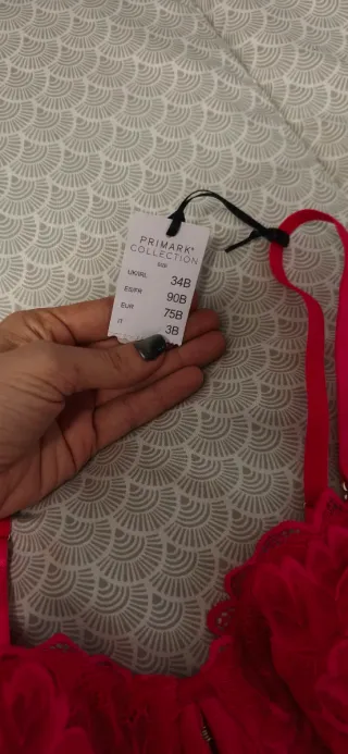 Corsé top rosa fucsia con encaje