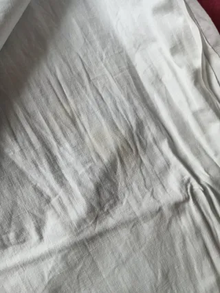 Lote de tres Sábana de algodón   blanco