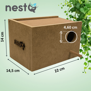 Nido para Agapornis Madera - 22Cm