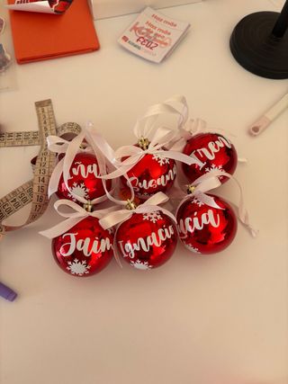 Bolas de Navidad personalizadas con nombres