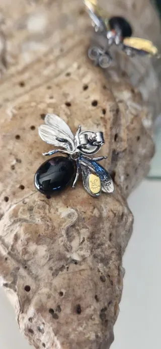 Pendientes colección mosca joya autor