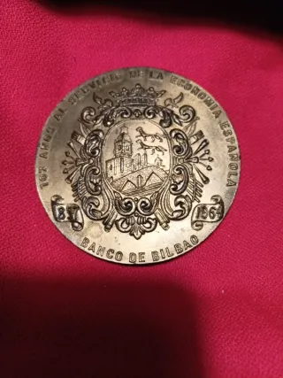 Medalla Banco Industrial Bilbao Tradición Progreso