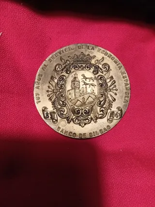 Medalla Banco Industrial Bilbao Tradición Progreso