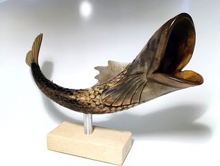 Scultura vintage Carpa anni '50