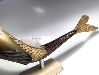 Scultura vintage Carpa anni '50