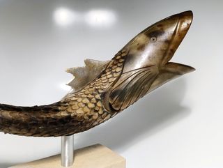 Scultura vintage Carpa anni '50