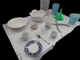 Set 5 Tazze e Ciotole Ceramica