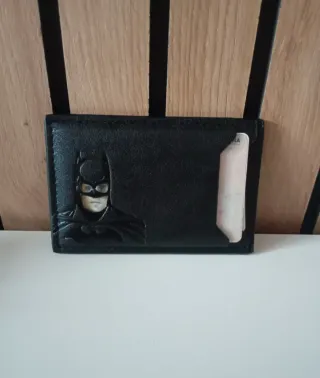 Cartera Tarjetero Batman Negra