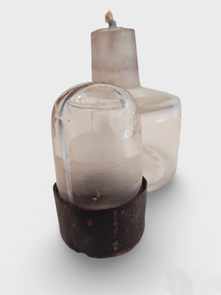 QUEMADOR MECHERO LAMPARA DE ALCOHOL ANTIGUA