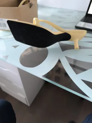 Sandalias Mango Talla 38 Beige Nuevas