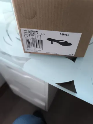 Sandalias Mango Talla 38 Beige Nuevas