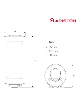 Ariston Fleck Nilo Termo Eléctrico 50L