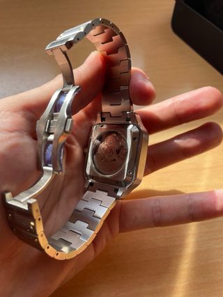 Seiko Mod Santos Date Oro y Plata