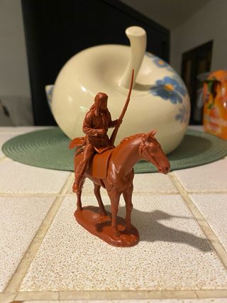 SOLDATINI IN PLASTICA APACHE INDIANI A CAVALLO